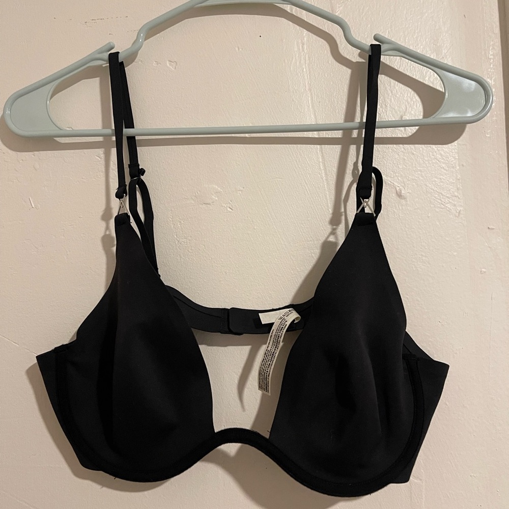 Free People Black Full-Coverage Bra with Molded Cups